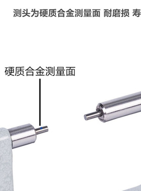 青海量具小头外径千分尺高精度0.001数显花键键槽固定座配件电池