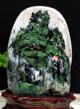 天然奇石青海七彩k石原石黄河石头国画石毛料家居客厅装饰摆件包