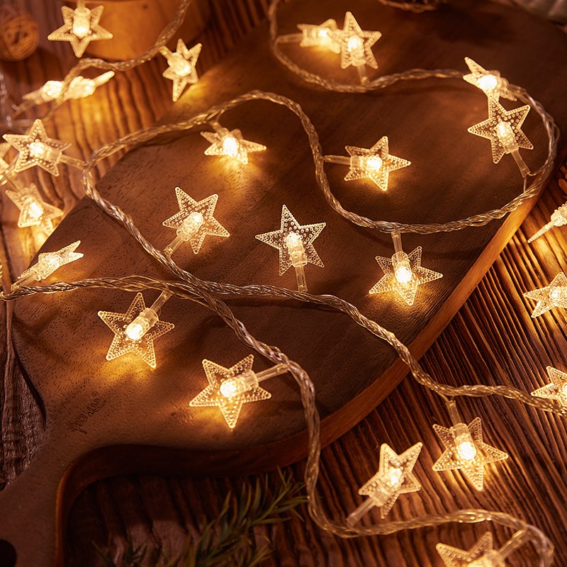 Led colorful lights starry outdoor camping decorative lights bedroom birthday decoration star lights night market stall atmosphere lights