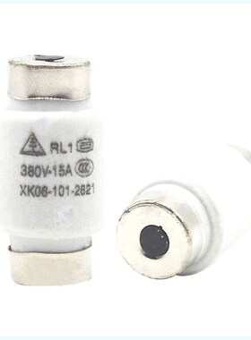 螺旋式熔断器芯子RL1-15 60 100 200A 5A 6A 10A 15A保险丝底座