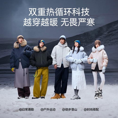 熊猫泡泡派克羽绒服女款2026秋冬新款防水防污加厚抗寒保暖面包服 - 图3