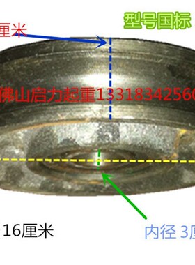 起重滑车轮 滑车专用轮 轴承轮 轮子 吊机轮 0.5T-10吨 导线轮