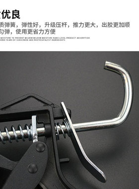 速豹结构胶枪圆筒式铝合金填缝胶枪手动旋转压胶枪胶枪玻璃软胶枪