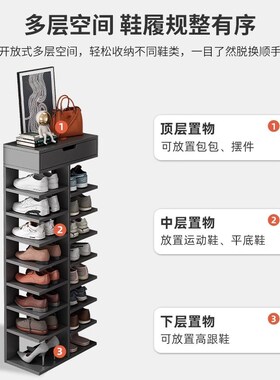简易鞋架子家用门口省空间2023新款爆款出租屋用入门多层小型鞋柜