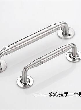 不锈钢明装拉手 木门通道门房门把手 现代抽屉厨柜鞋柜衣柜门拉手