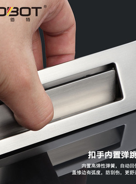 木门移门锁卫生间推拉门锁厨房阳台趟门折叠门美式嵌入式隐形钩锁