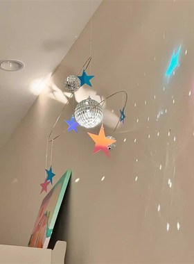 新家的100个快递星空反光球客厅装饰摆O件房间改造小物件家居