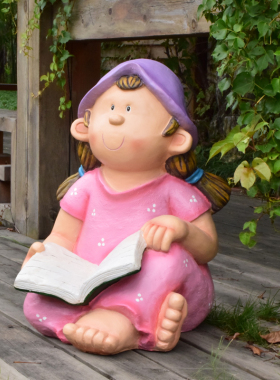 户外园林创意幼儿园雕塑摆设卡通人物娃娃玻璃钢花园庭院装饰摆件