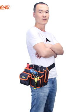 加厚多功能工具腰包 绘家电工挂包斜挎维修包含手机袋