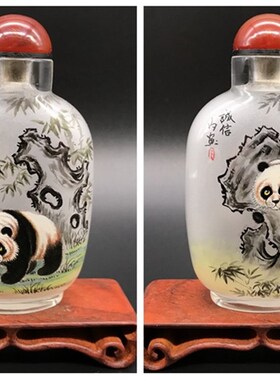 衡水内画鼻烟壶纯手工绘制 瓶内画 中国特色商务外事出国礼品摆件