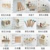 Acrylic hole plate accessories storage rack universal mart box solid wood wall hanging board customization
