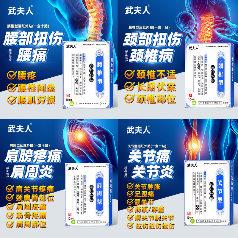 武夫人风湿性关节炎专用贴腰腿手指膝盖肿胀骨质增生止痛跌打损伤