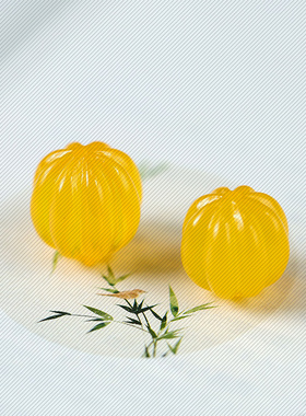树脂南瓜珠仿蜜蜡DIY手链配饰