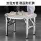 304 thickened stainless steel folding round table square table outdoor rental house canteen convenient table learning and writing special table