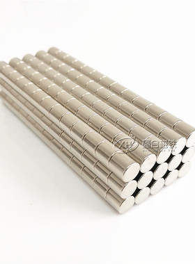 强力磁铁 圆形稀土永磁高强度钕铁硼磁石强磁吸铁石D8*8/10mm