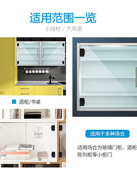 玻璃门合页免开孔酒柜浴室展示柜90度180度柜门夹不锈钢玻璃铰链