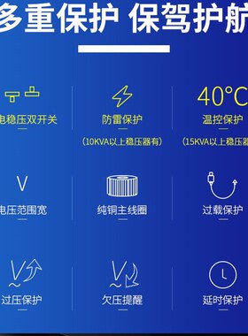 稳压器大功率工业三相380v10kw20kw30kw60kw单相220v家用空调电源