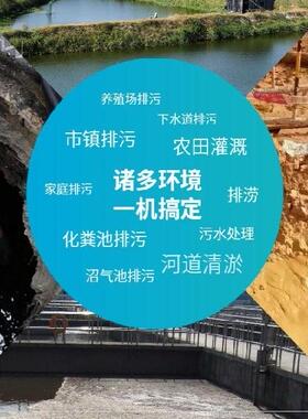 4寸潜水泵380v污水泵220v伏灌溉抽水机排污棒磅蚌泥浆家用小型。