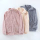 Couple Pajamas Zip Top ແມ່ຍິງລະດູຫນາວ 2023 New Cardigan Flannel Plus Velvet Thickened Coral Velvet ເຄື່ອງນຸ່ງຫົ່ມເຮືອນ