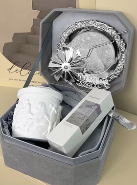 帕特农神庙香薰蜡烛礼盒套装结婚订婚生日礼物高级摆件香氛伴手礼