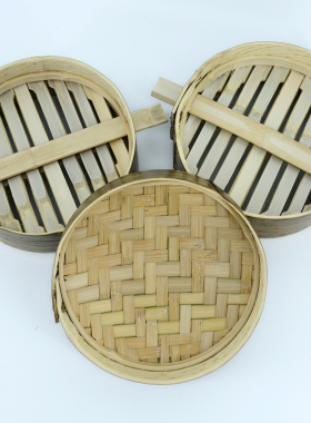 青皮竹蒸笼竹编制品小蒸笼屉格纯手工青皮无胶水家用新品包邮商用