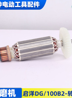 适用启洋DG-100B2角磨机转子DG-750A DG-100A打磨 磨光机转子配件