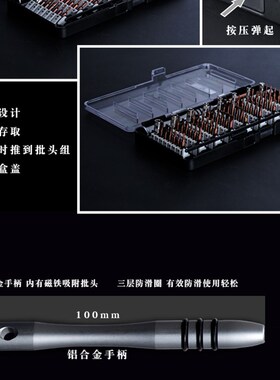 多功能螺丝刀套装 手机家电维修工具异形多用镙丝批工业 起子改锥