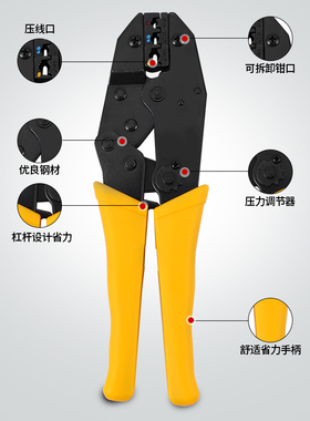 迷你牛津包接线端子压接钳多功能压线钳组合套装电工工具包多钳口