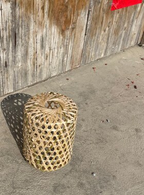 纯手工竹编灯笼灯罩中式创意个性吊灯餐厅民宿艺术造型婚礼复古