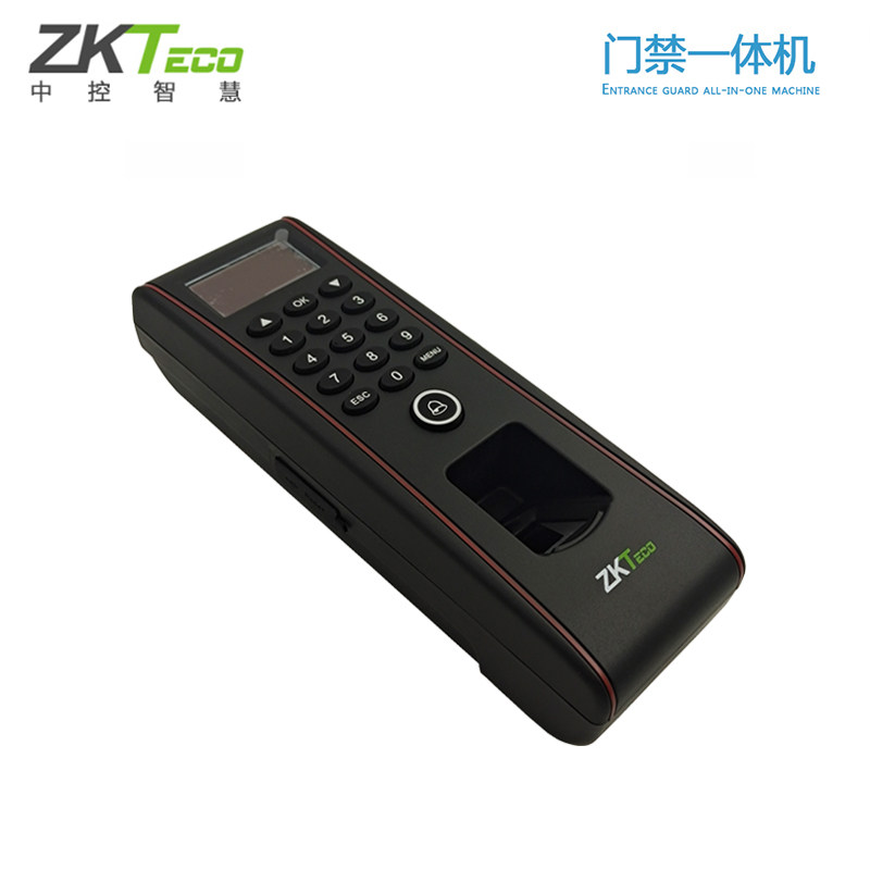 Zhongkong TF1700/OF107 fingerprint password card swipe access control machine outdoor waterproof/exposed attendance access control all-in-one machine