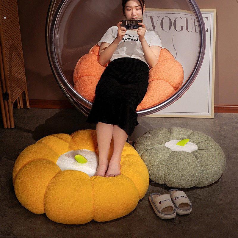 Pumpkin stool balcony living room sofa thickened tatami futon cushion home floor bay window lazy seat pier