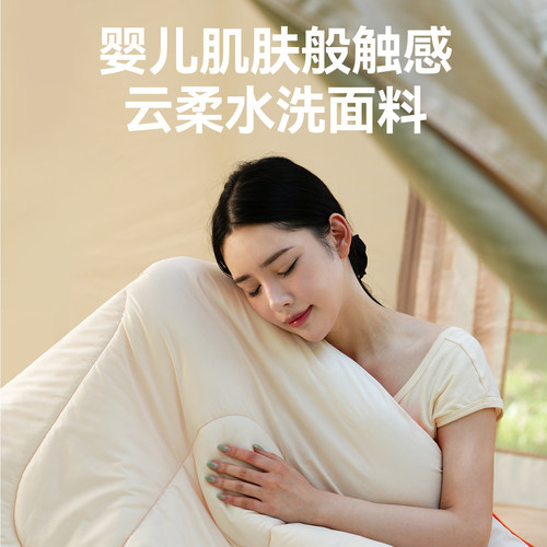 JOGOFO石墨烯云绒睡袋成人被子两用车用抗寒秋冬加厚户外露营睡袋 - 图1