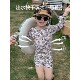 2026 ເດັກຊາຍໃຫມ່ ks split swimsuit ເດັກນ້ອຍ summer seaside swimsuit ເດັກນ້ອຍ ins ແຂນຍາວປ້ອງກັນແສງແດດ