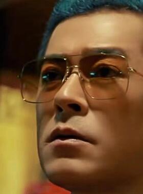 九龙城寨围城古天乐同款太阳眼镜男款双梁茶色龙卷风开车专用太阳
