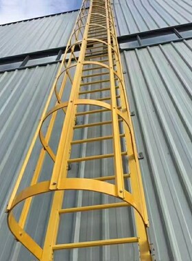 玻璃钢爬梯护笼电力消防工业基坑深井绝缘防腐工地登高外墙直爬梯