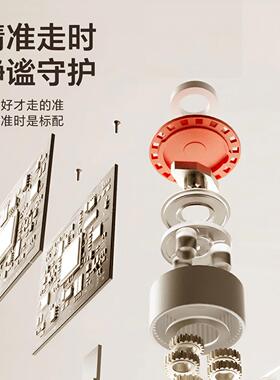 精科表表挂钟客厅钟简约北欧时尚家用时钟挂现代创意挂墙JJ8452石
