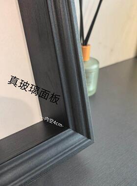 立体中空4厘米深度欧式黑色相框蝴蝶昆虫标本收纳筐方形展示框盒