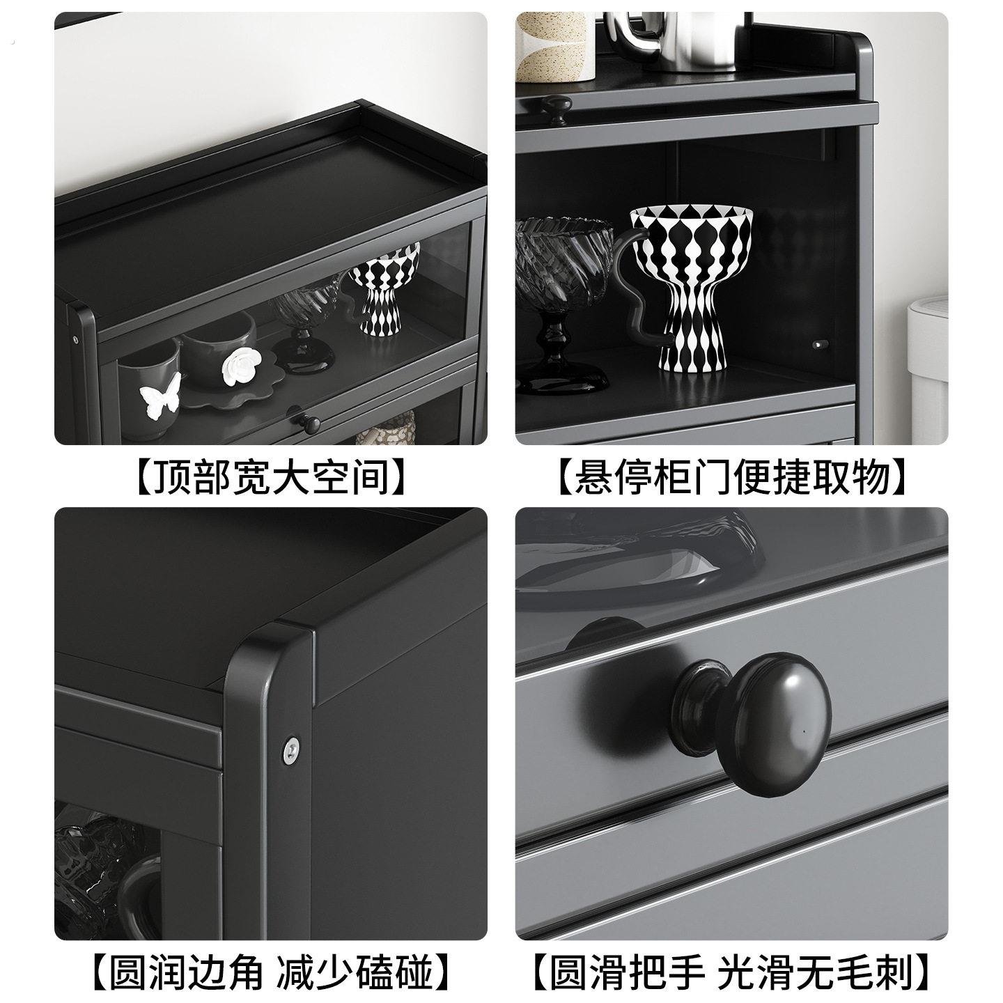 Desktop tea cup water cup coffee cup tea set storage table dustproof cabinet storage cup rack dining table countertop cup rack