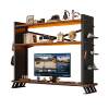 Monitor elevated desktop computer desk storage rack multi-layer iron hole board multi-functional e-sports room storage rack