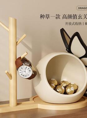 中古风创意蝴蝶玄关钥匙收纳摆件客厅电视柜装饰品乔迁礼物教师节