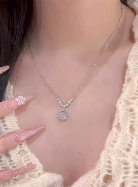 s925纯银穗穗平安麦穗水滴项链女2026新款爆款送女友闺蜜生日礼物