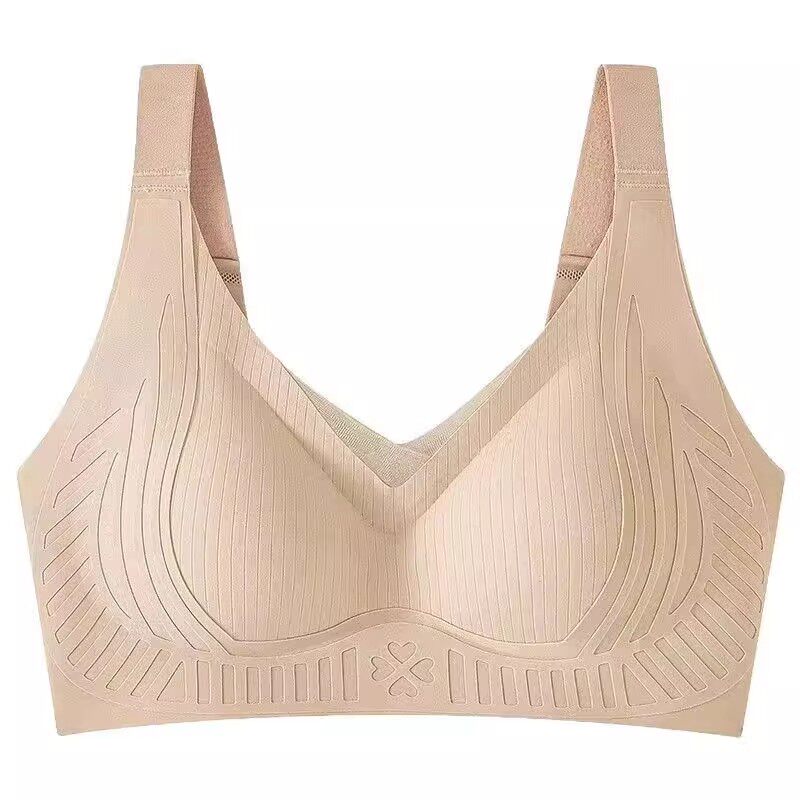 普提拉黑绷带内衣女聚拢无痕舒适薄款透气调整型无钢圈软支撑文胸