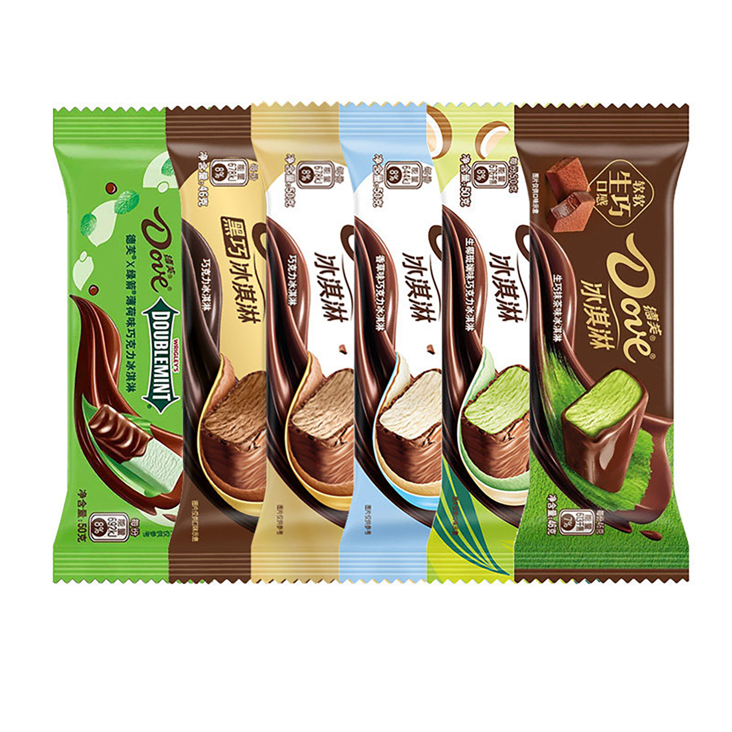 【138元任选5份】德芙冰淇淋脆皮巧克力雪糕脆香米mm豆杯装冰激凌