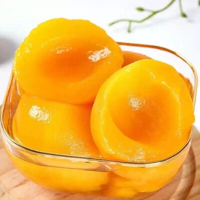 黄桃罐头510g玻璃瓶装水果罐头新鲜糖水美味好吃即食网红休闲零食