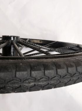 载重型工地翻斗轮实心轮子加厚钢圈手推劳动环卫垃圾板车斗车轮胎