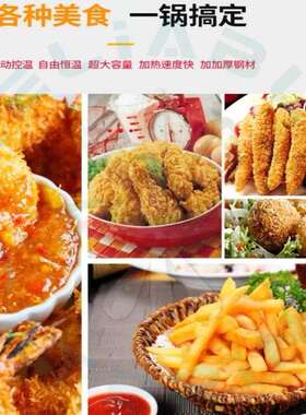 商用油炸锅炸薯条机炸鸡