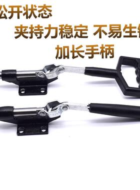 快速夹具/夹头/压紧器/工装夹钳推拉式304E加长方柄/圆柄快速夹