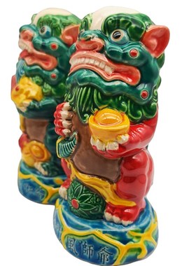 普门品风狮爷交趾陶客厅书房公司办公室商铺摆件汽车家居工艺礼品
