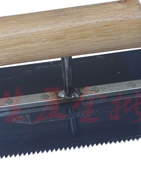 带齿推镘刀 硅藻泥板 镜面泥夹环氧地坪施工托灰工具收光刀批刀