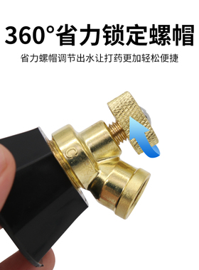 园林雾化农用喷头 可调节合金黑旋风喷头 大棚果蔬农用打药喷头
